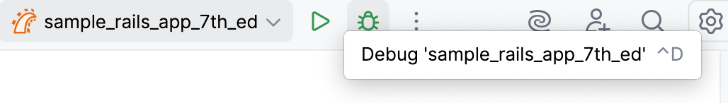 Debug selected configuration
