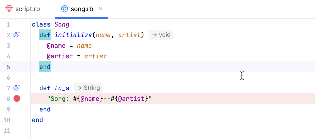 Set breakpoint Set breakpoint