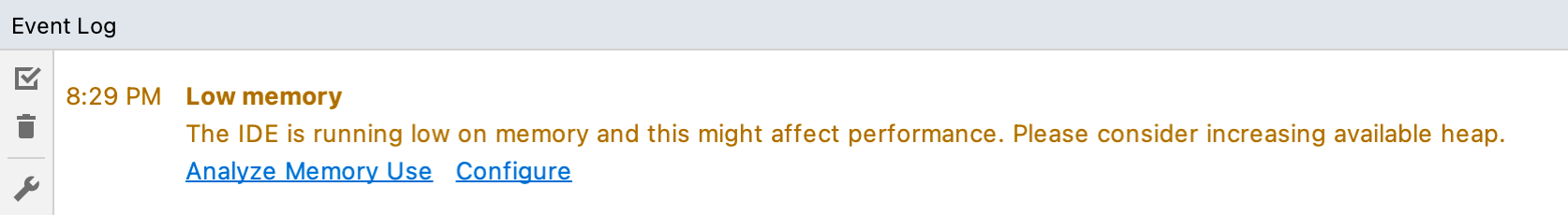 The Low Memory warning The Low Memory warning