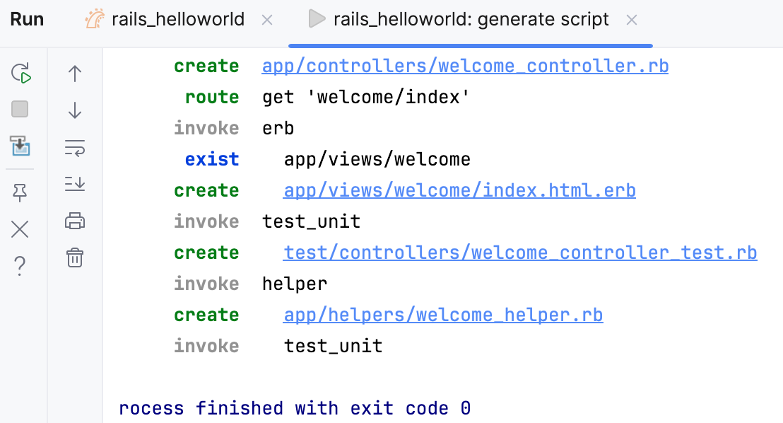 generate script output
