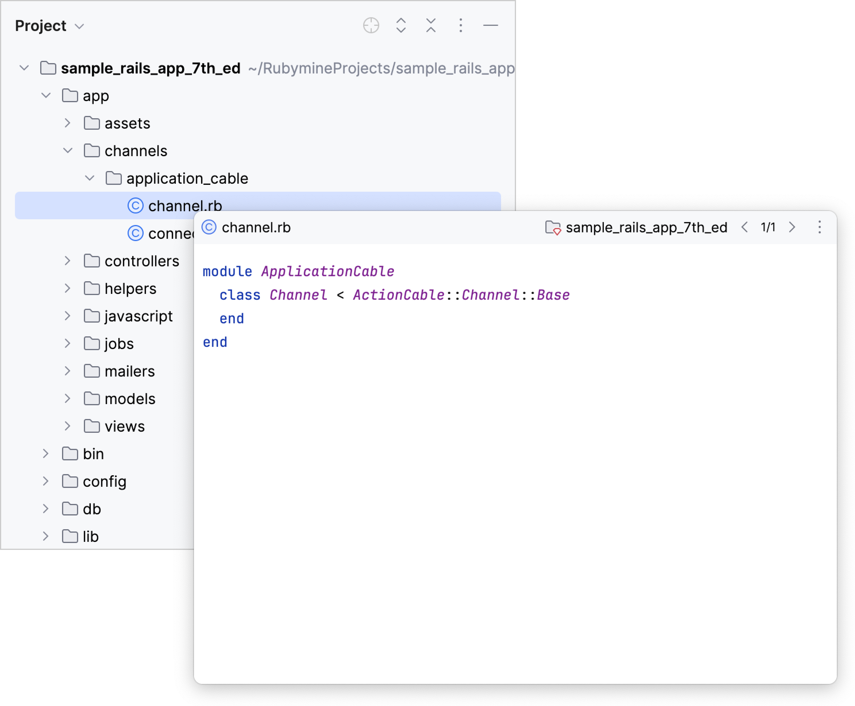 Opening a file preview in the Project tool window Opening a file preview in the Project tool window
