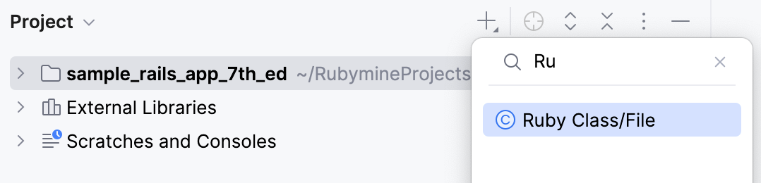 Add files from Project tool window toolbar - narrow down your search Add files from Project tool window toolbar - narrow down your search