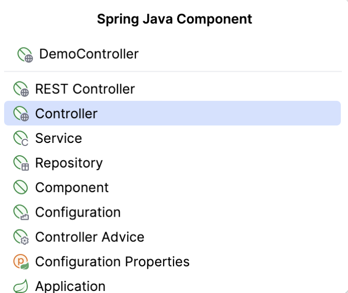 Spring file templates