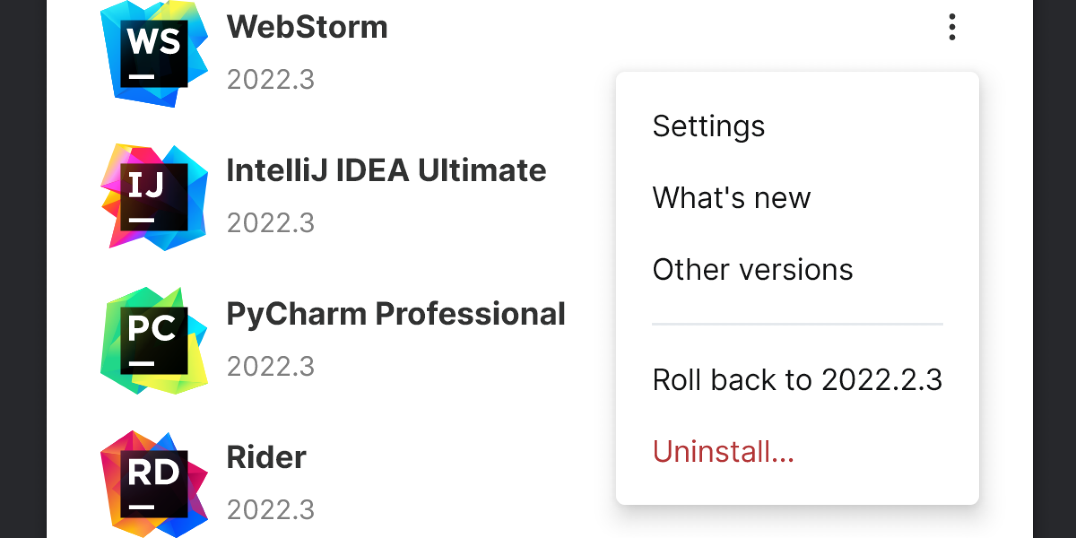 Increase memory heap from Toolbox app: open settings Increase memory heap from Toolbox app: open settings