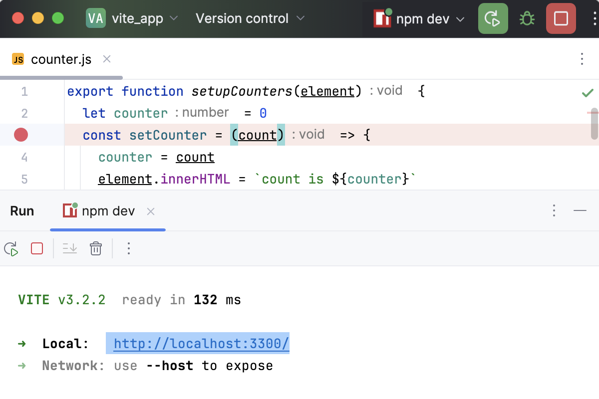 Application is running in the development mode Application is running in the development mode