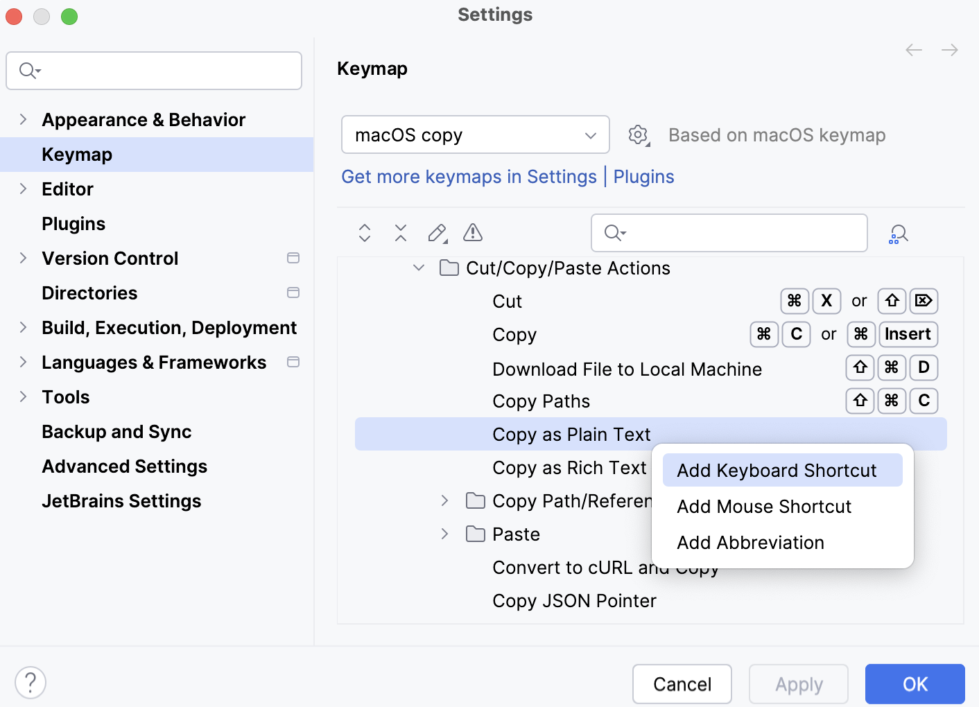 Adding a keyboard shortcut Adding a keyboard shortcut
