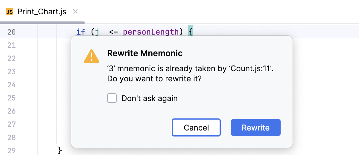 Adding a mnemonic bookmark: Rewrite mnemonic popup Adding a mnemonic bookmark: Rewrite mnemonic popup