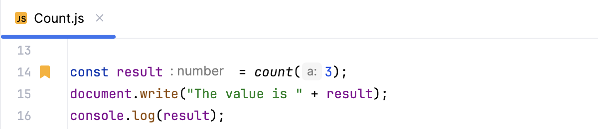Anonymous bookmark in the gutter Anonymous bookmark in the gutter