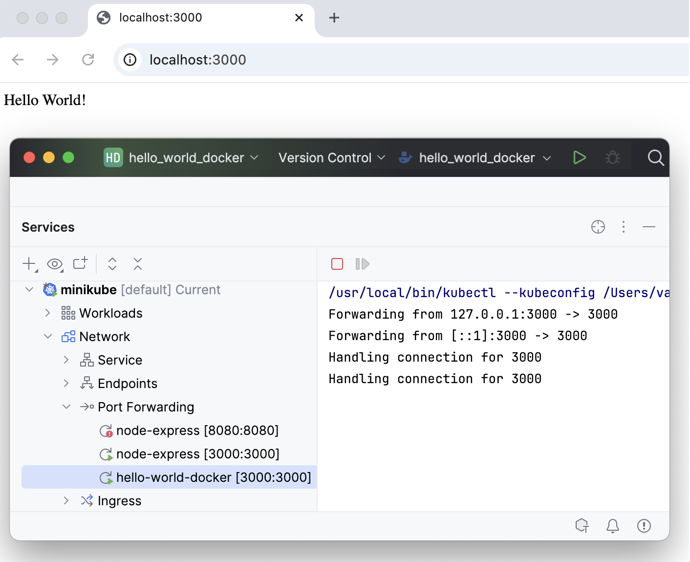 Deployed app is running in the browser Deployed app is running in the browser