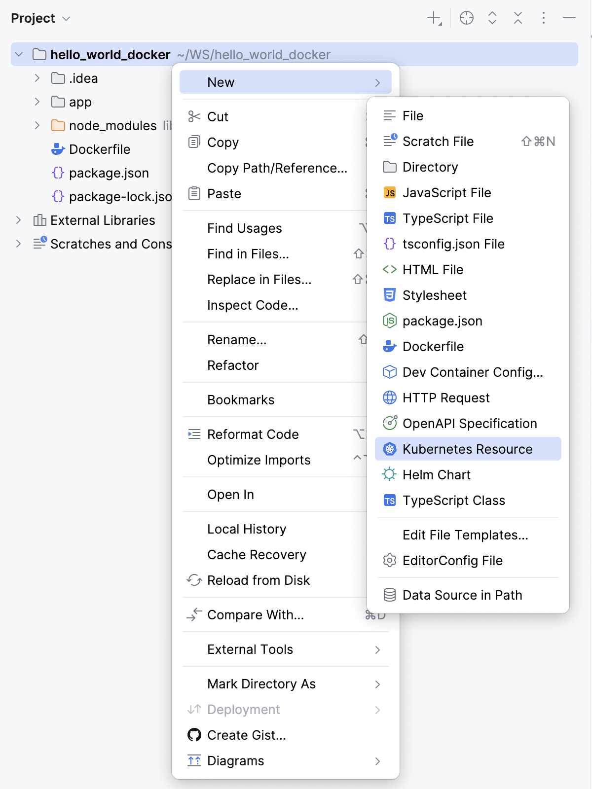 Create a Kubernetes resource Create a Kubernetes resource