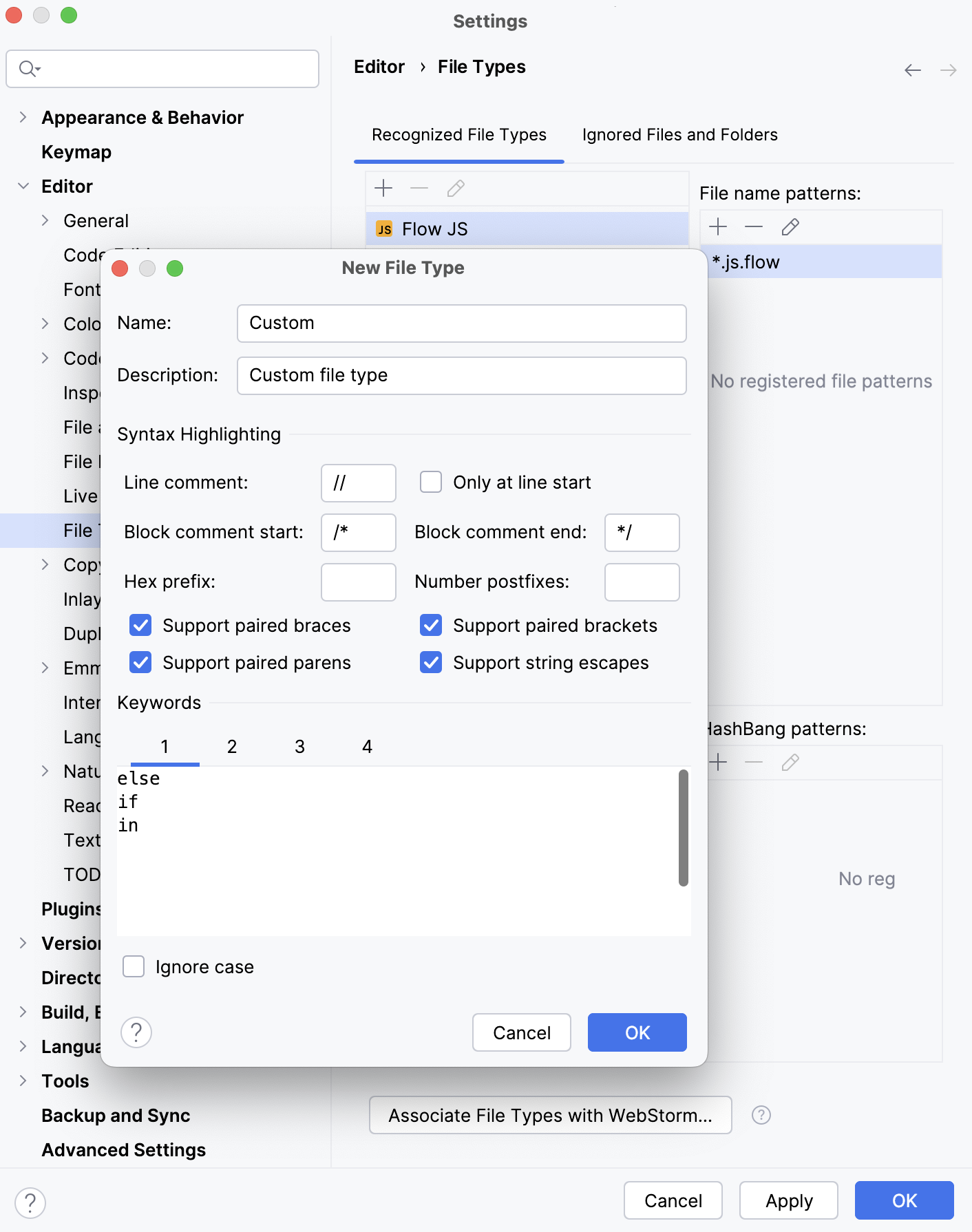 Creating a new file type