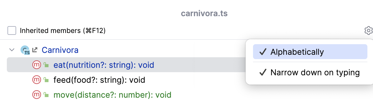 Structure popup Structure popup