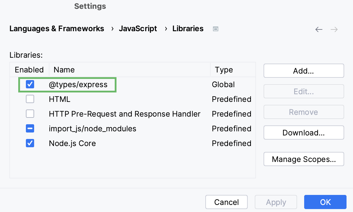Type definitions library added to the list Type definitions library added to the list
