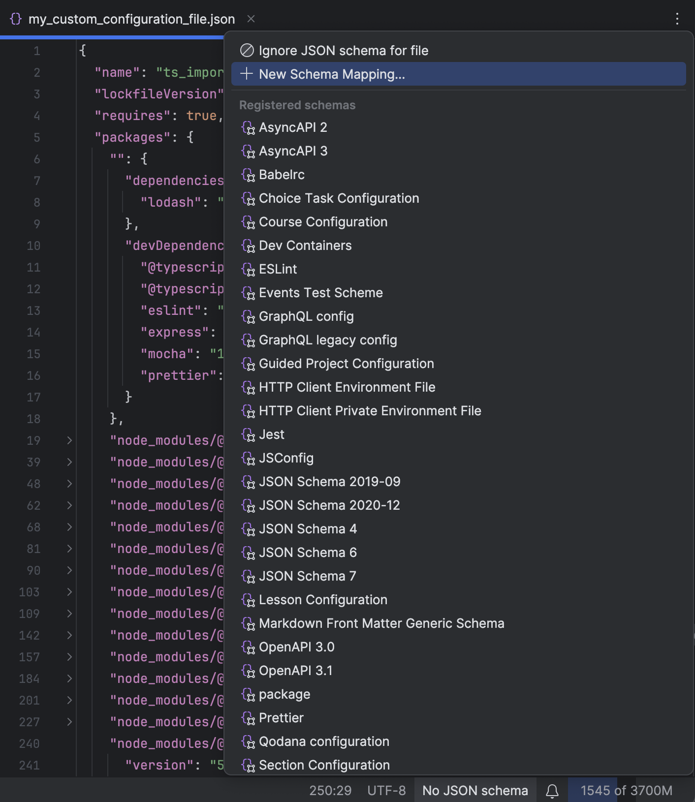JSON | WebStorm Documentation