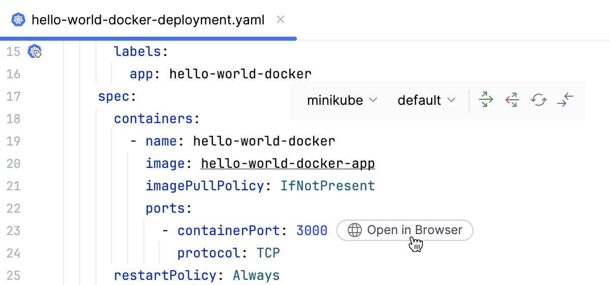 Start a new port-forwarding session in the Services tool window Start a new port-forwarding session in the Services tool window