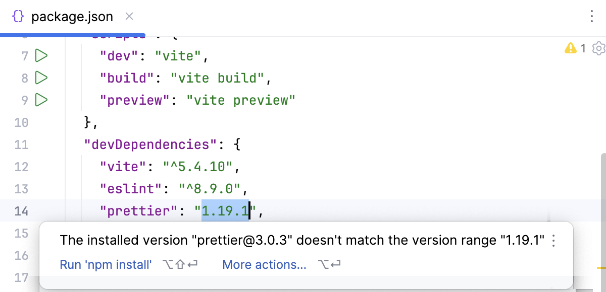 Installed version of a package is not up to date Installed version of a package is not up to date