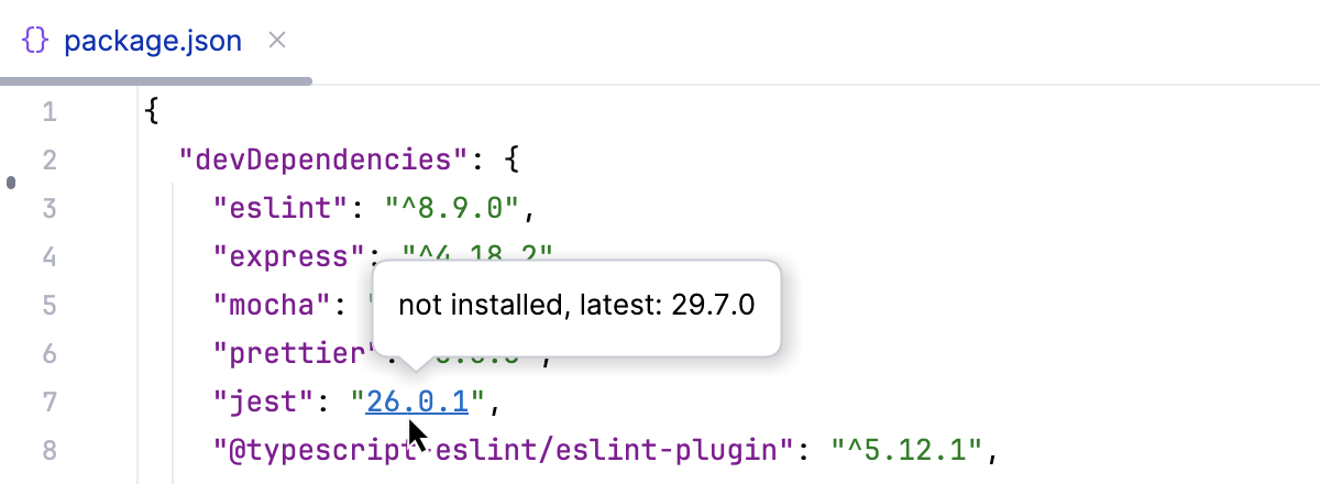 Info whether the version of a package is installed Info whether the version of a package is installed