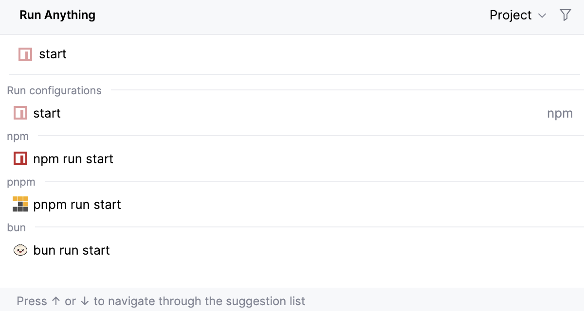 Run Anything: type the name of a script Run Anything: type the name of a script