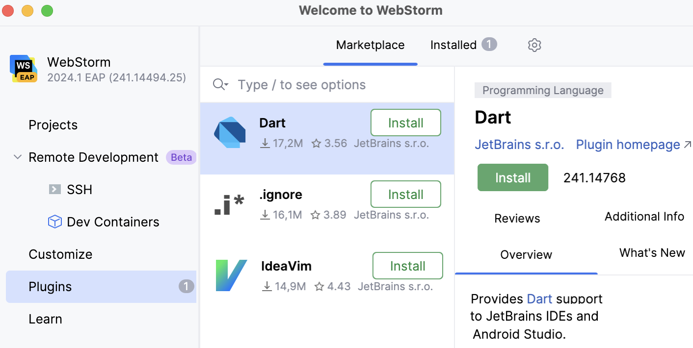Install additional plugins Install additional plugins