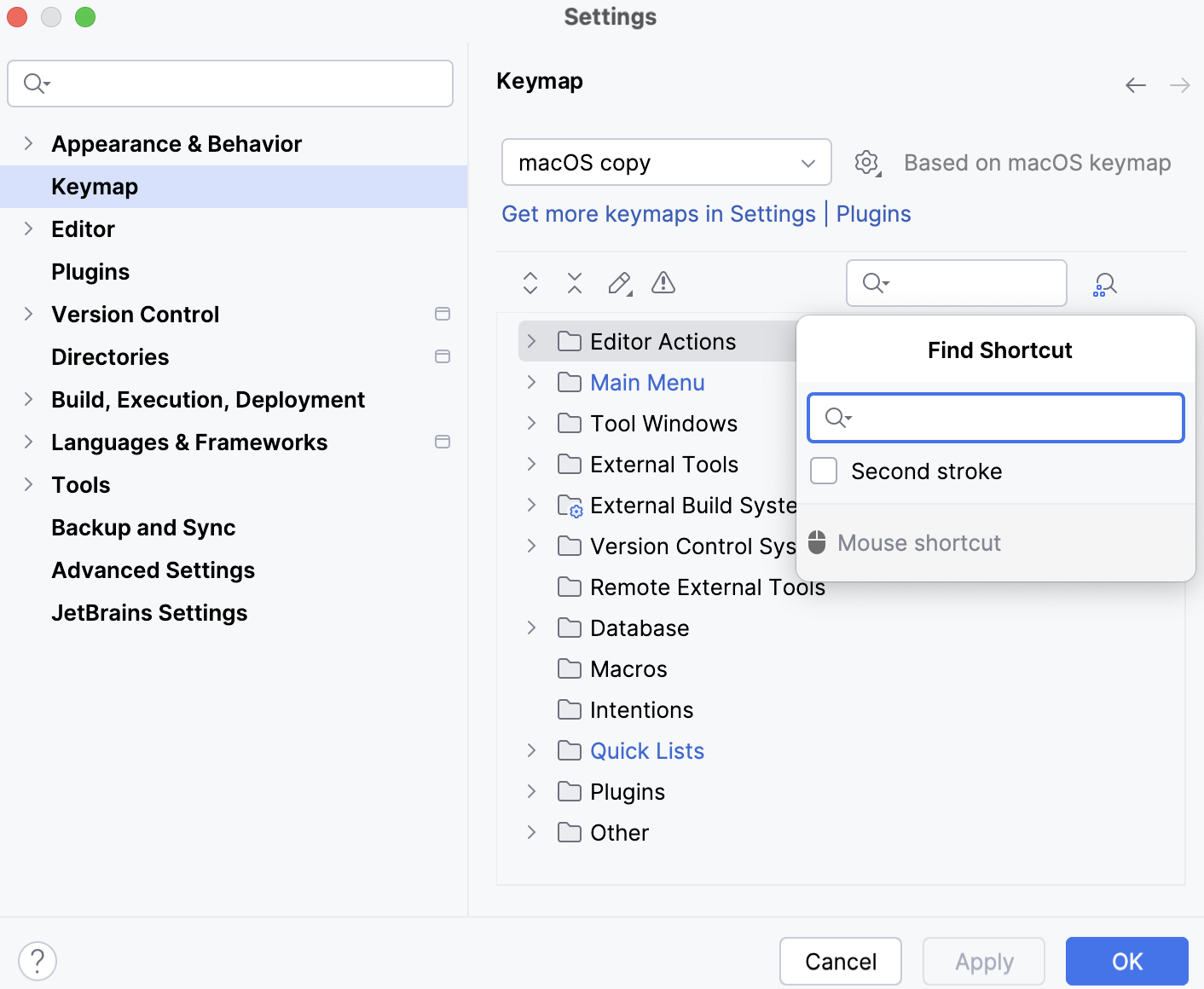 WebStorm does not recognize the shortcut