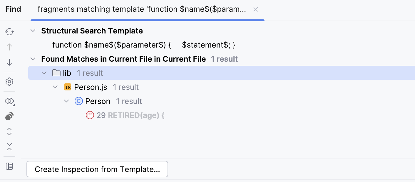 Search result with regular expression as filter for the name variable Search result with regular expression as filter for the name variable