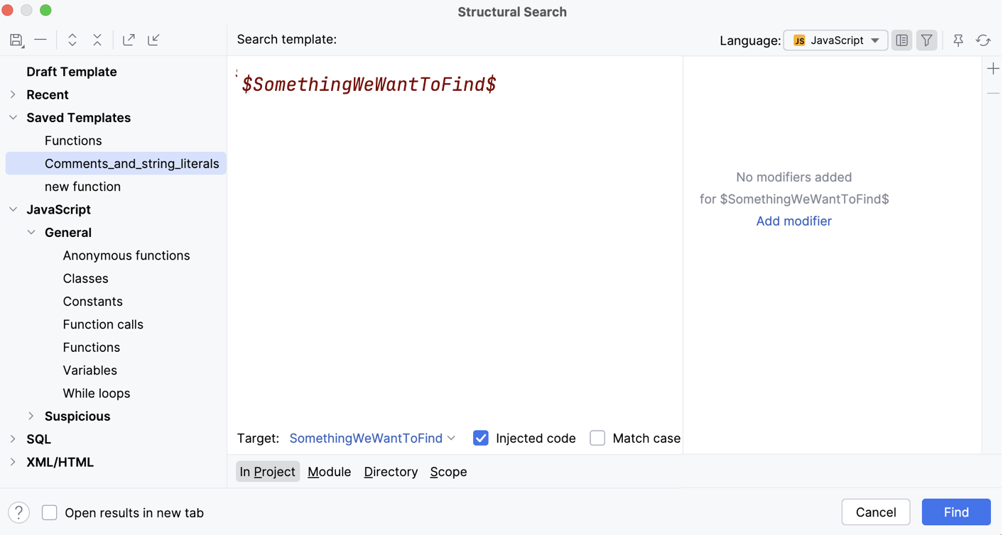 Open the list of existing templates Open the list of existing templates