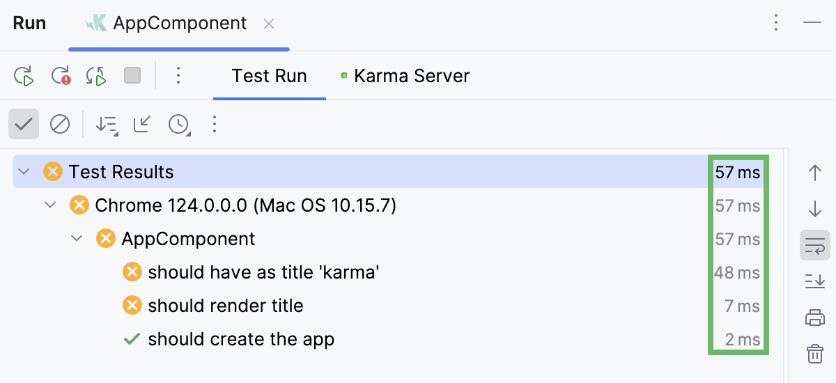 Unit test statistics Unit test statistics