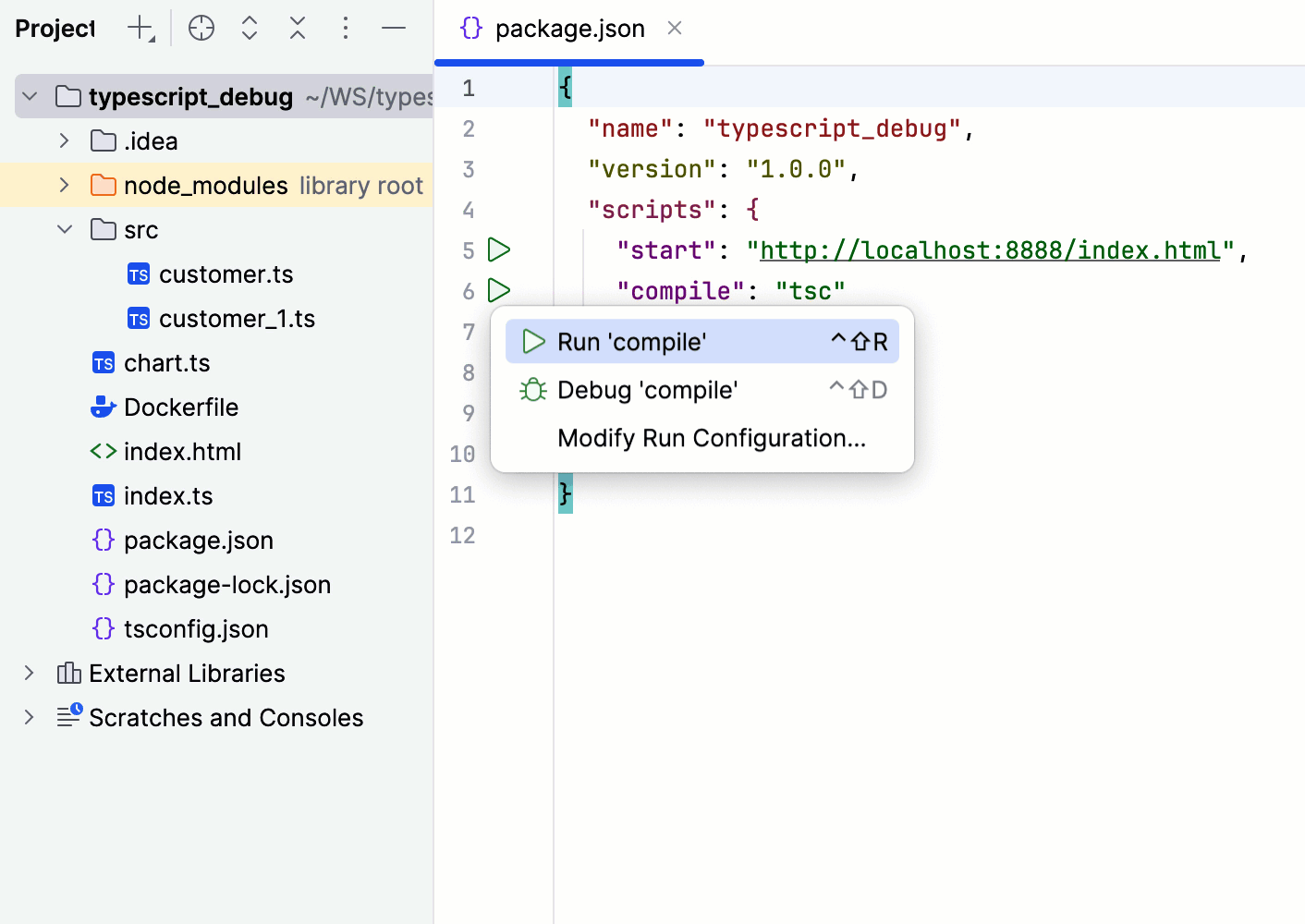 TypeScript: monitor compilation errors