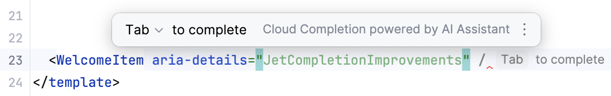 Cloud Completion for component properties Cloud Completion for component properties
