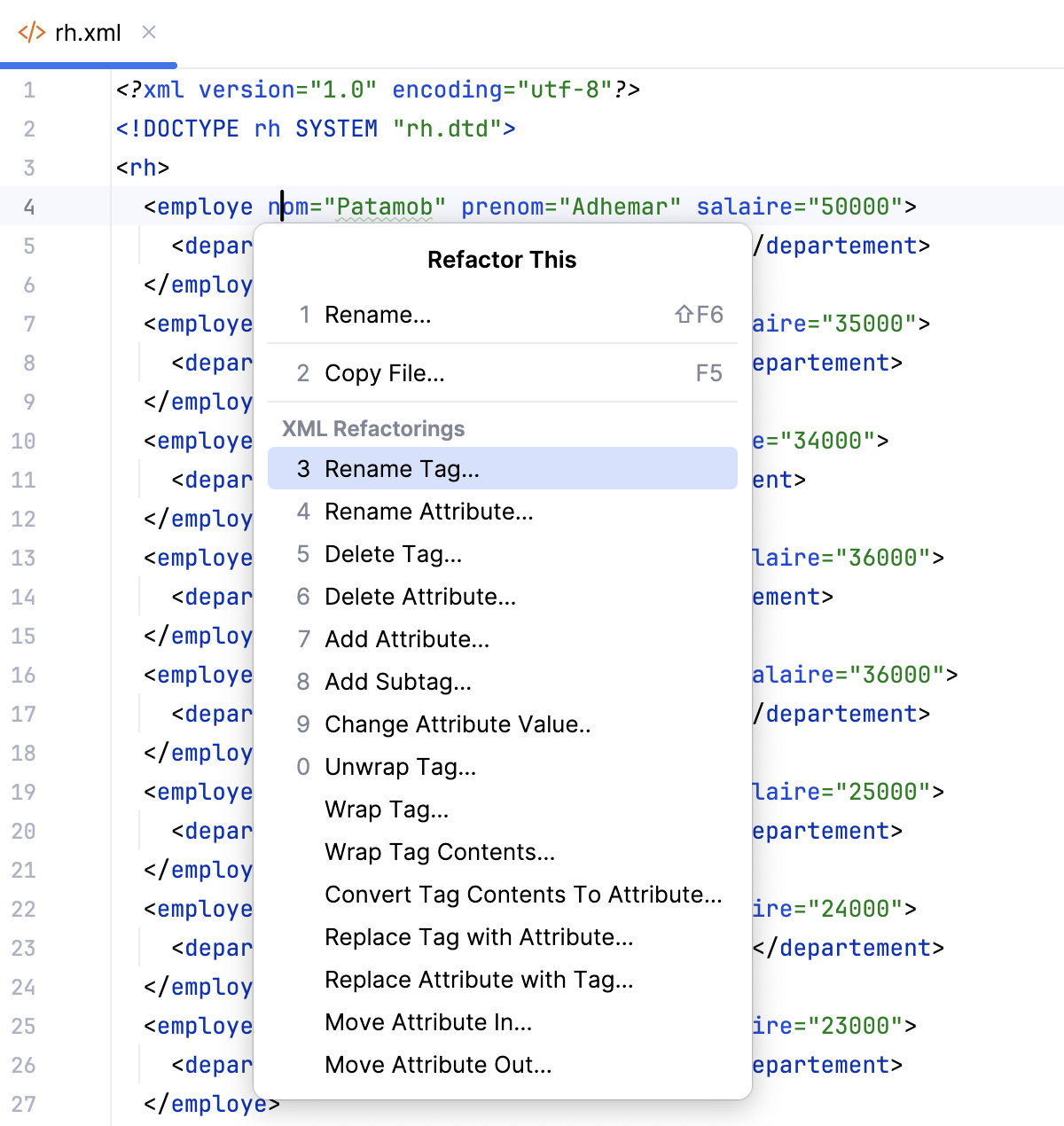 Invoke XML refactoring Invoke XML refactoring