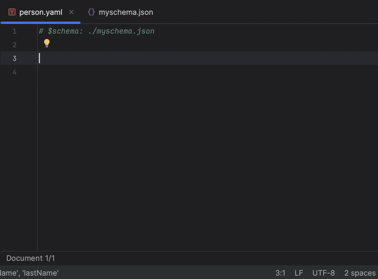YAML | CLion 文档