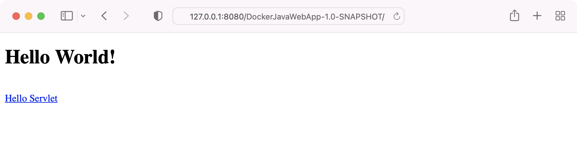 简单的 Java Web 应用程序演示起始页 简单的 Java Web 应用程序演示起始页