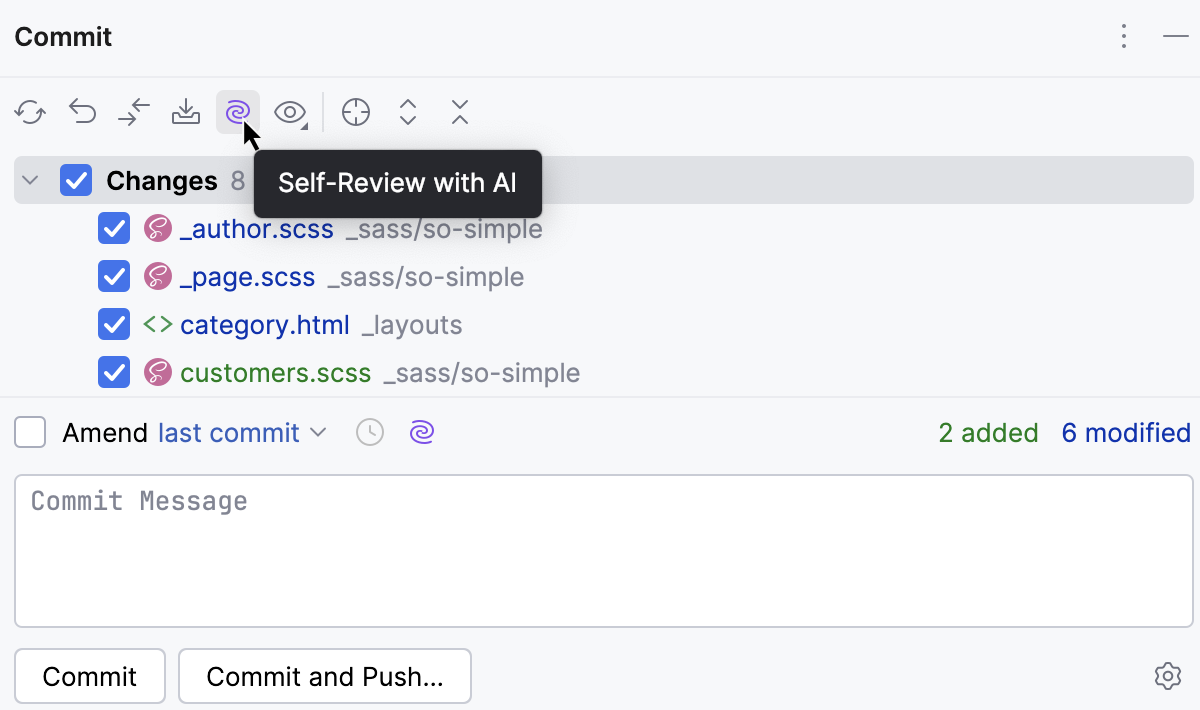 Self-review with AI Self-review with AI