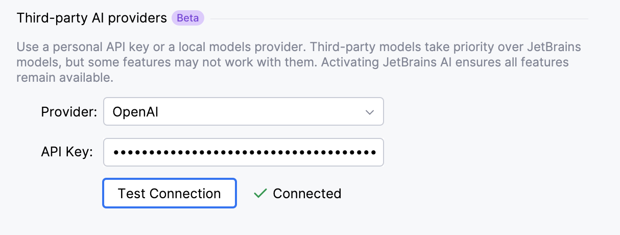 Provide API key Provide API key