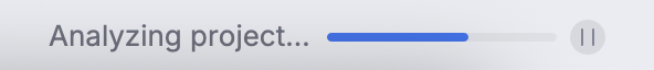 Analyzing project message in the status bar