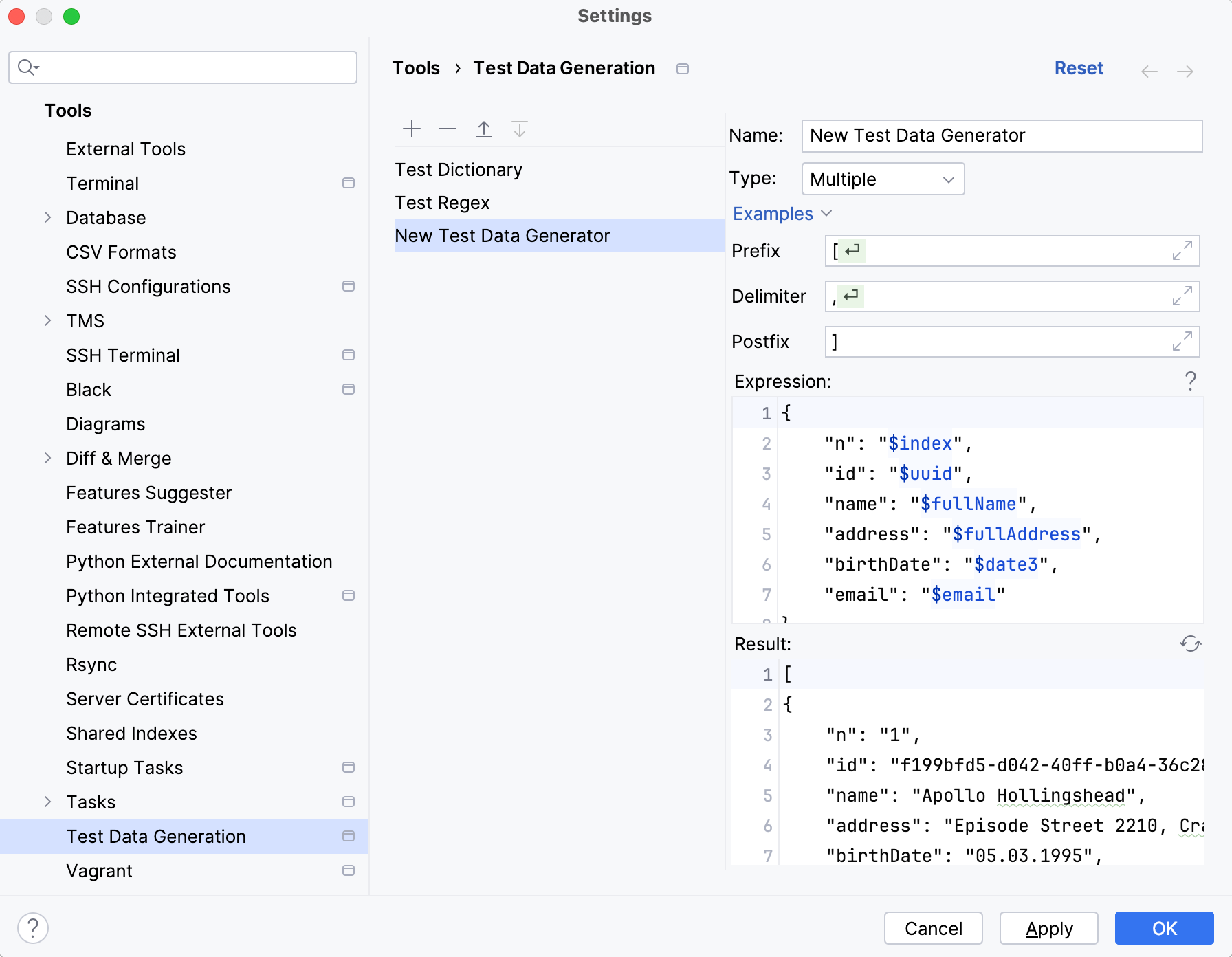 Create a custom multiple type generator Create a custom multiple type generator
