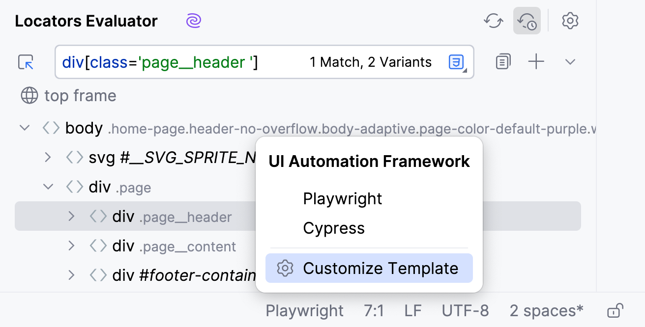 Customize template Customize template