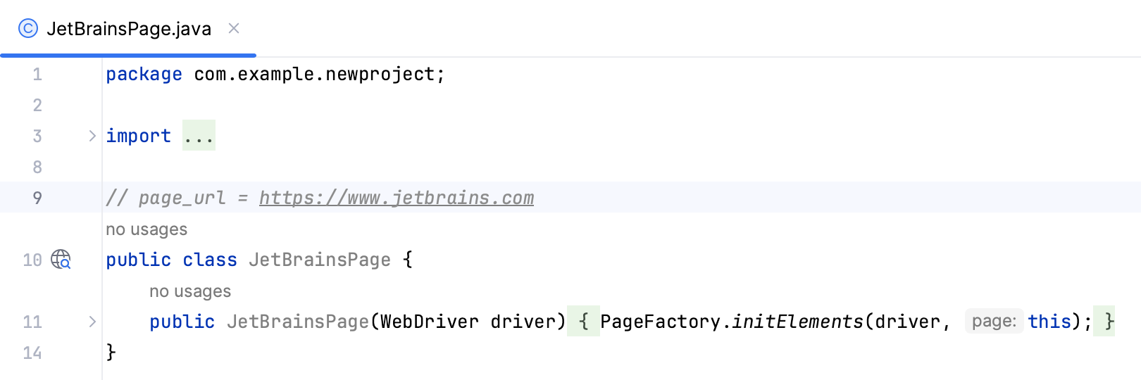 编辑 Page Object 编辑 Page Object