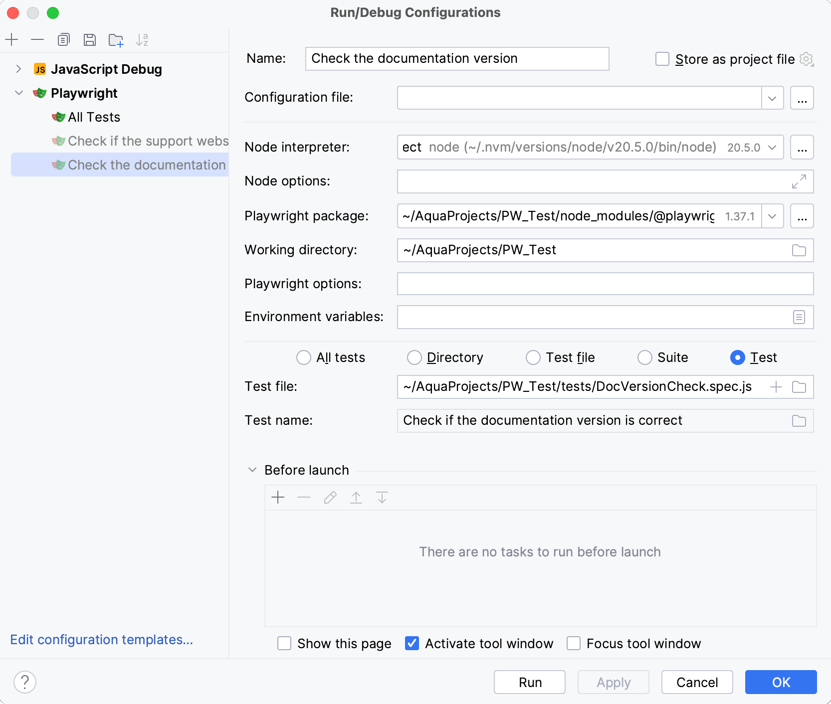 Configure startup properties Configure startup properties