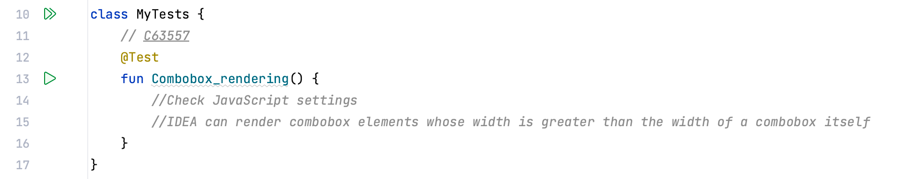 Test class is generated and populated with test cases Test class is generated and populated with test cases