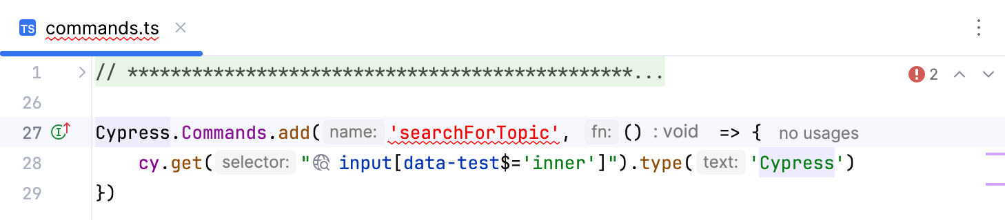 Custom Command written in TypeScript Custom Command written in TypeScript