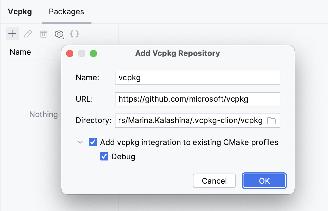 Adding a vcpkg repository Adding a vcpkg repository