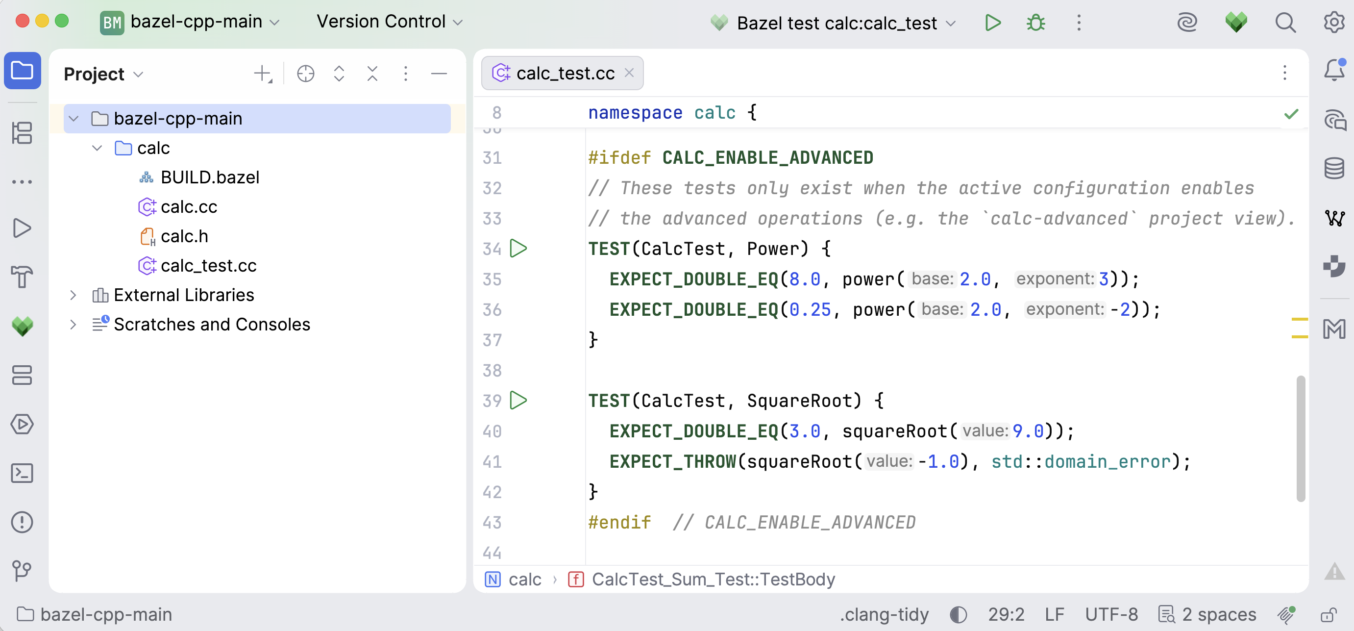 After switching the active project view After switching the active project view