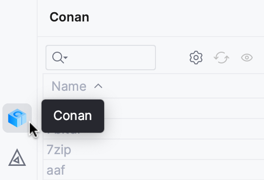 Conan 工具窗口图标 Conan 工具窗口图标