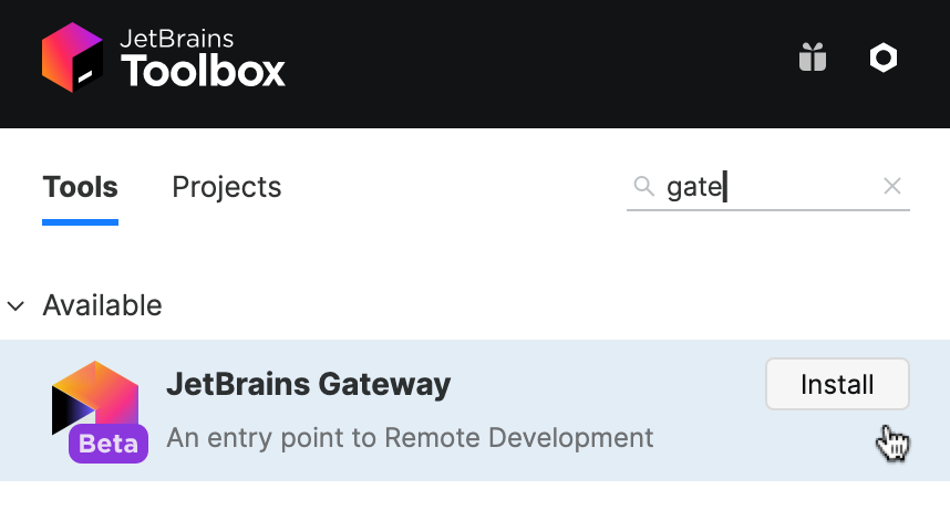 通过 Toolbox 安装 Gateway 通过 Toolbox 安装 Gateway