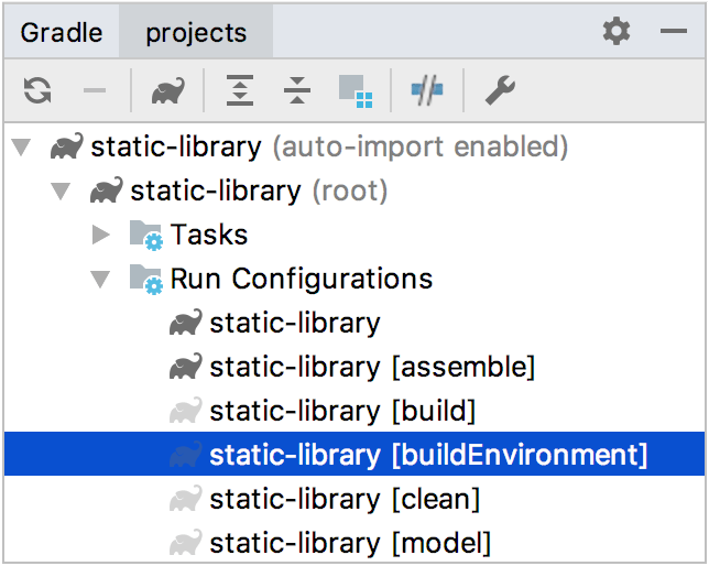 运行 Gradle 任务 运行 Gradle 任务
