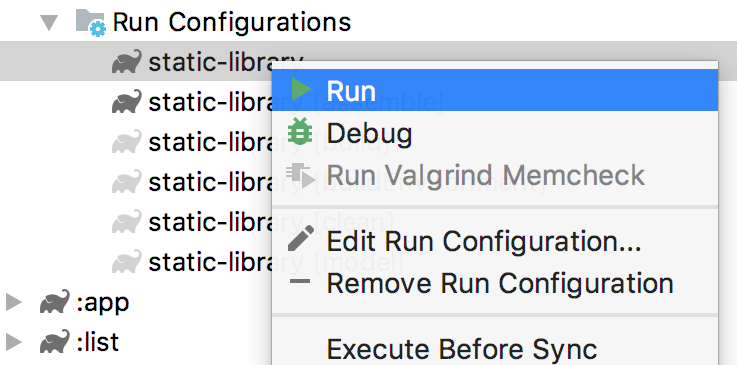 运行 Gradle 任务 运行 Gradle 任务