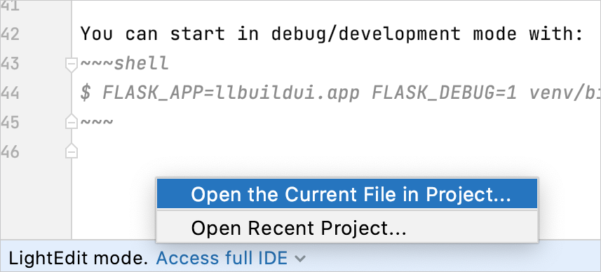 访问完整 IDE 访问完整 IDE