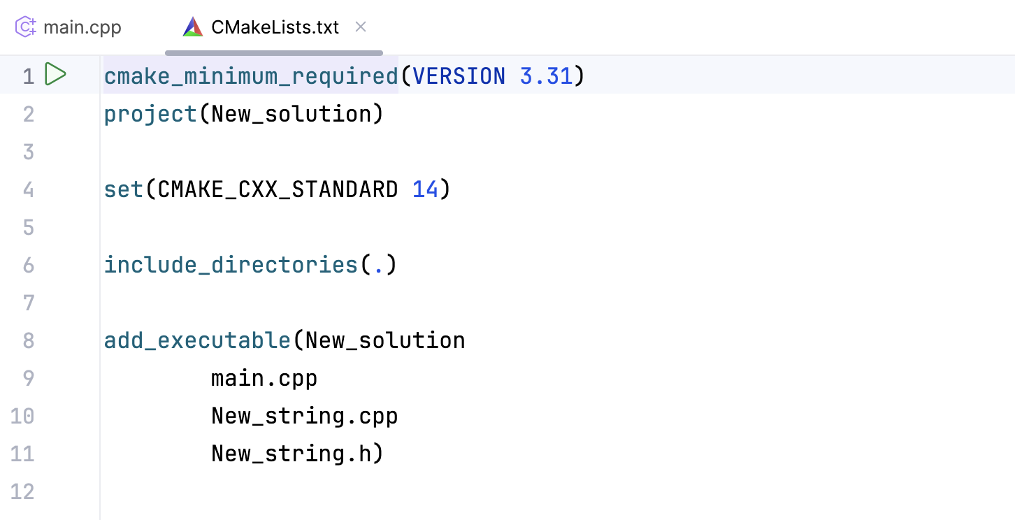 CMakeLists.txt 已生成