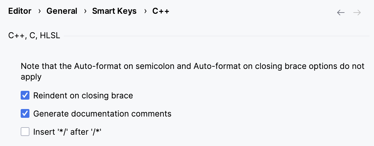 智能键用于 C++